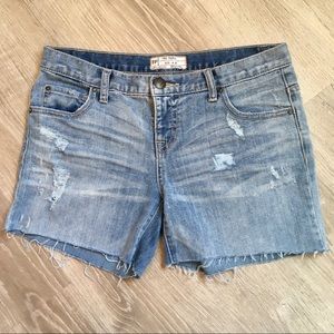Free people cut off denim shorts size 26